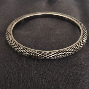 Gunmetal Gray Bangle Bracelet